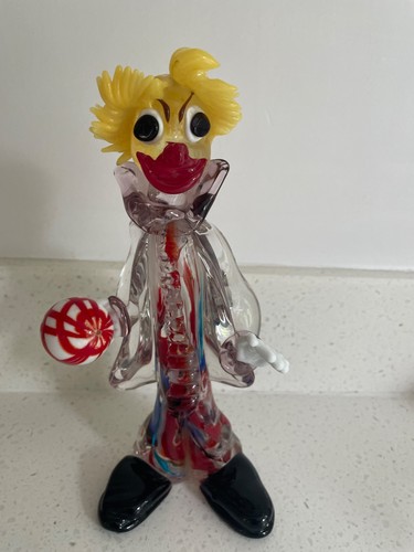 Vintage murano glass clown - vintage,
