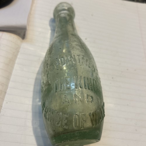 Antique schweppes glass bottle - antique,