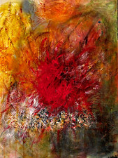 Original abstract acrylic