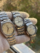 Seiko 5 Gold Dial Automatic Watch Bundle x3 Working 7S26,6309,7009