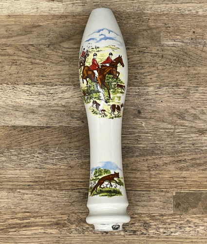 Hunting scene ceramic beer tap - hunting,