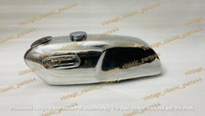Fit For Yamaha FS1-E Moped 50cc Steel Chrome Fuel Petrol Tank 1970s Model