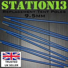 STATION13 9.5mm Replacement Tent Poles & Fittings - 7001-T6 Aluminium Alloy NEW
