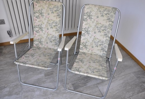 Vintage deck chair - 2, metal