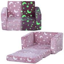 Kids Sofa Bed Pink Folding