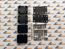 Front Billet Door Hinge Kit Anodised Black for Land Rover Defender 90 up to 2016
