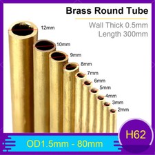 Brass Tube 300mm Length Round