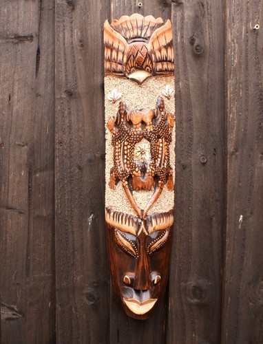 Tribal wall mask bird - tribal,