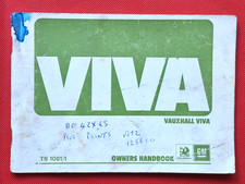 1971-72 VAUXHALL VIVA HC Owners Handbook Manual - 1256, 1800, 2300, DL, SL