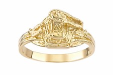 9ct Yellow Gold Saddle Ring Weight 2.5gr by Citerna