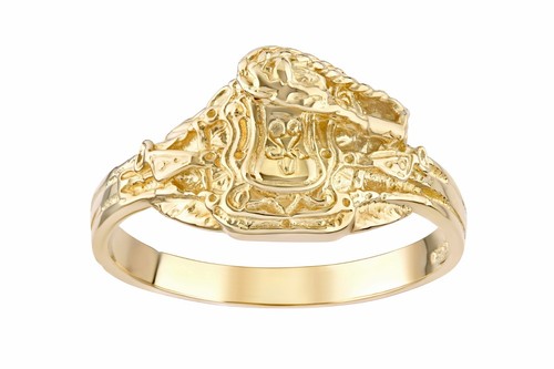 9ct yellow gold saddle - 9ct,