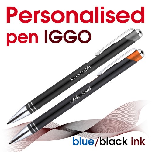 Personalised metal pen iggo - pen,