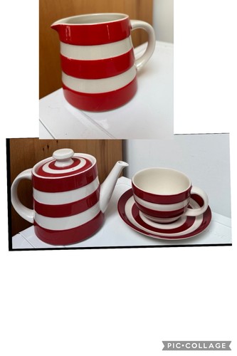 Cornishware classic red teapot