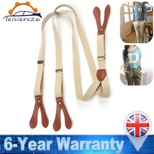 Unisex Button End Suspenders