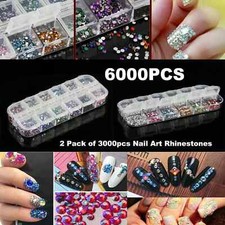 6000 Nail Art Rhinestones Gems