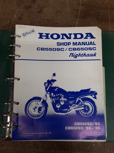 Cb550sc 85 cb650sc - 83, 83-85