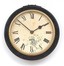 BRITISH 1950s GENTS' Aged Midcentury Vintage Industrial Factory Steel Wall Clock