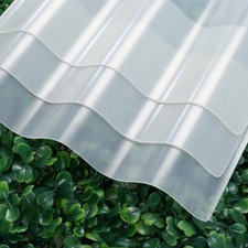 2.5M PVC Clear Plastic Corrugated Roofing Sheets Impact Strength UV Protected UK