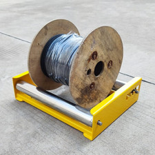 Electrical Cable Reel Drum Holder & De-Reeling Dispenser Stand Roller 200KG Load