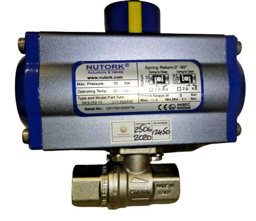 Nutork pneumatic actuator - ,