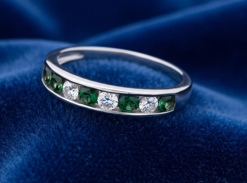 Sterling silver emerald - sterling,