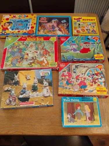 Vintage puzzles and fuzzy felt - puzzles,