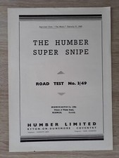 Humber Super Snipe Road Test