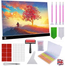 A3 LED Drawing Board Diamond Painting Light Box Copy Tracing & Ultra-thin Pad UK