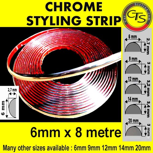 6mm chrome detail styling - 8m,