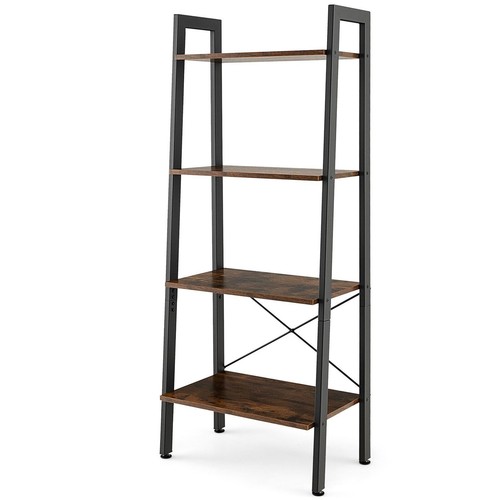 Tier ladder bookshelf - 4-tier,