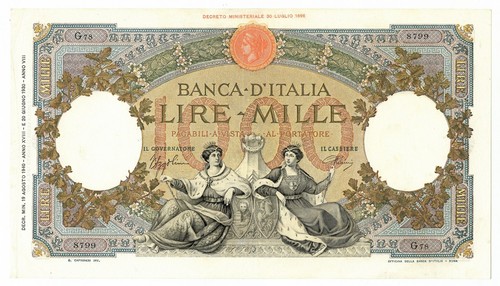 1000 lire capranesi - lire, marine