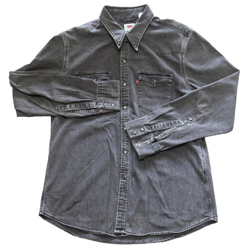 Levi shirt mens grey denim - levi's,