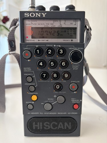 Sony icf pro80 radio receiver - sony,