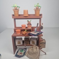 Harry Potter Miniverse Back to Hogwarts Mandrake Potting Table Bench Herbology
