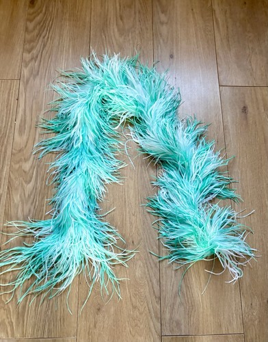 Mint green and white thick - and,