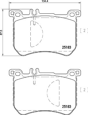 Brake pad set disc - pad,