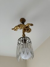 Single Cherub Light Chandelier