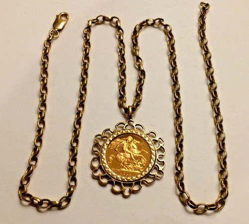 22ct gold full sovereign - full,