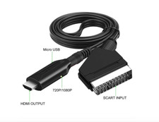 Scart To HDMI Converter Audio Video Adapter HDTV/DVD/Set-top Box/PS3/PAL/NTSC IR