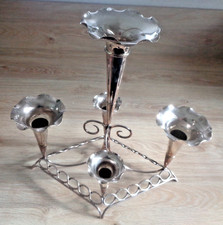 Silver EPERGNE Flower Vase Table Centre  Plated Art Deco Vintage  1920s  1930s