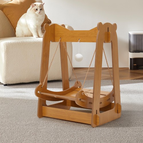 Wooden cat hammock - wooden,