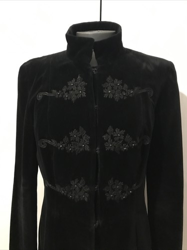 Blumarine black velvet coat - velvet,