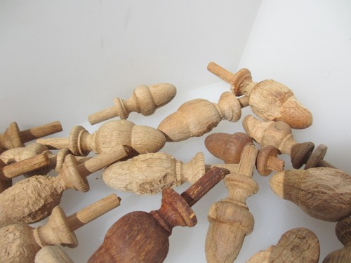Wooden furniture finials - wooden, top