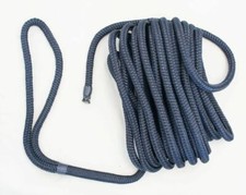 Braided Mooring/Dock Warp Rope Lines - 8mm,12mm/ 14mm- Navy Boats Yacht
