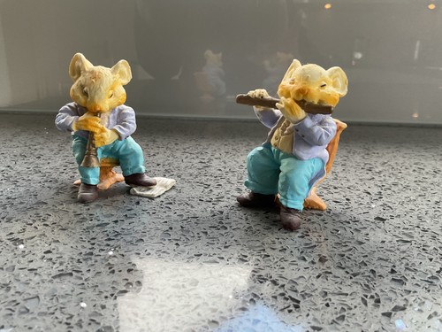 Pair mice playing - of,