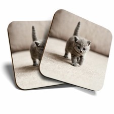 2 x Coasters - British