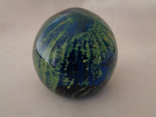 Malta glass paperweight - glass,