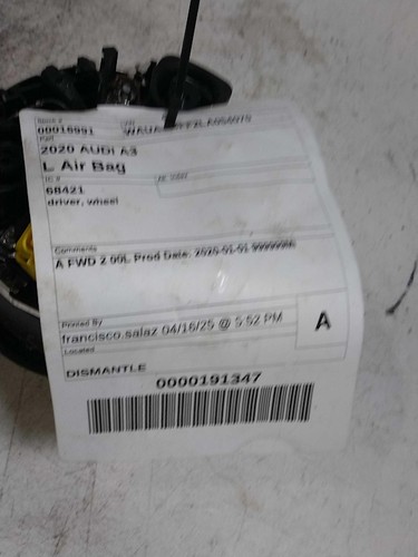 Used steering wheel air bag - used,