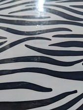 Gloss Zebra Skin Pattern Vinyl Wrap - BUBBLE/AIR FREE - Car/Vehicle Film Sticker