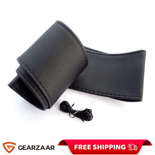 Soft leather diy car steering - leather,
